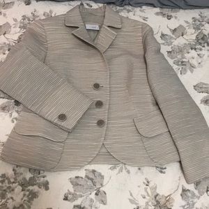 Akris punto textured striped blazer